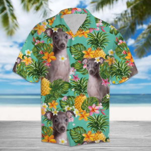Tropical Pineapple Italian Greyhound Hawaiian Shirt  - Thelegend59
