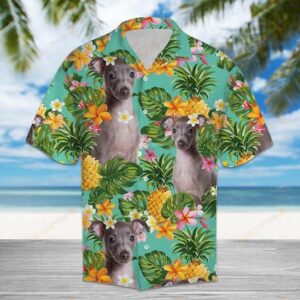 Tropical Pineapple Italian Greyhound Multicolor Nice Design Hawaiian Shirt  - Thelegend59