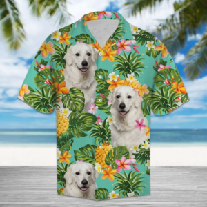 Tropical Pineapple Kuvasz Hawaiian Shirt  - Thelegend59