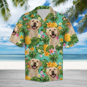 Tropical Pineapple Labrador Retriever Hawaiian Shirt  - Thelegend59
