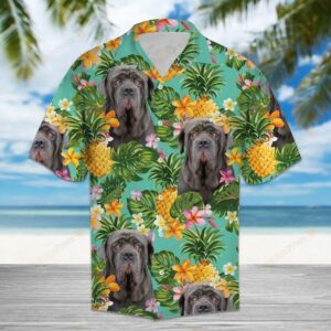 Tropical Pineapple Neapolitan Mastiff Multicolor Amazing Design Hawaiian Shirt  - Thelegend59