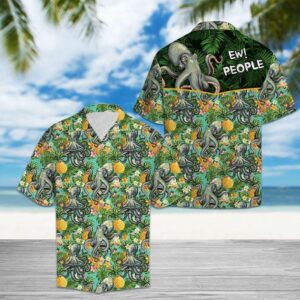Tropical Pineapple Octopus Ew People Colorful Unique Design Hawaiian Shirt  - Thelegend59