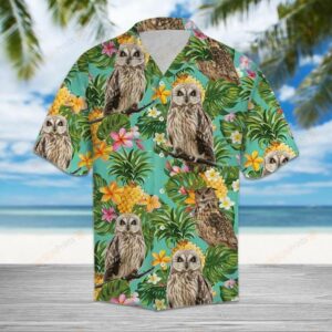 Tropical Pineapple Owl Multicolor Amazing Design Hawaiian Shirt  - Thelegend59