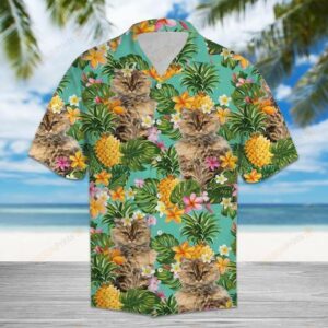 Tropical Pineapple Selkirk Rex Multicolor Nice Design Hawaiian Shirt  - Thelegend59