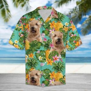 Tropical Pineapple Soft Coated Wheaten Terrier Multicolor Amazing Design Hawaiian Shirt  - Thelegend59
