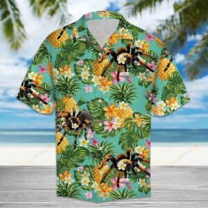 Tropical Pineapple Spider Multicolor Unique Design Hawaiian Shirt  - Thelegend59