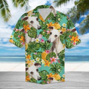 Tropical Pineapple Whippet Multicolor Amazing Design Hawaiian Shirt  - Thelegend59
