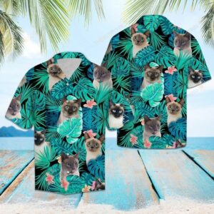 Tropical Siamese Green Nice Design Hawaiian Shirt  - Thelegend59