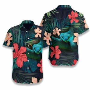 Tropical Snake Hawaiian Shirt  - Thelegend59