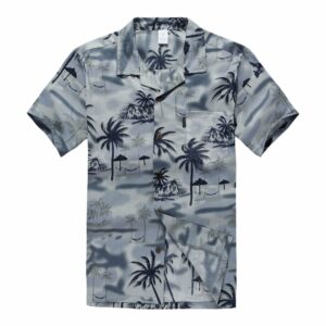 Tropical Sunset Gray Nice Design Hawaiian Shirt  - Thelegend59