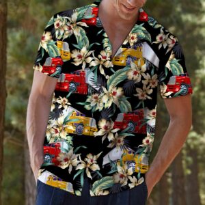 Truck Floral Colorful Best Design Hawaiian Shirt  - Thelegend59