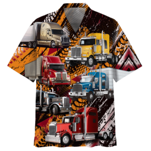 Trucker Colorful High Quality Unisex Hawaiian Shirt  - Thelegend59