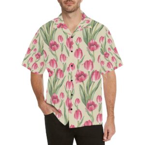 Tulip Pink Pattern Print Design Tp Hawaiian Shirt  - Thelegend59