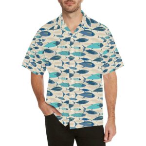 Tuna Fish Print Design Hawaiian Shirt  - Thelegend59