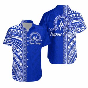 Tupou College Hawaiian Shirt Half Version  - Thelegend59