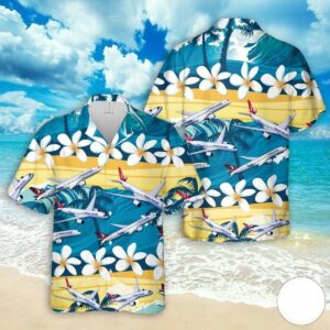 Turkish Airlines Airbus A330 Hawaiian Aloha Hawaiian Shirtss  - Thelegend59