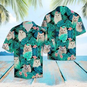 Turkish Van Green Tropical Best Design Hawaiian Shirt  - Thelegend59