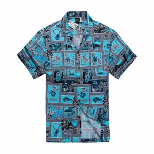 Turquoise Blue Awesome Design Hawaiian Shirt  - Thelegend59