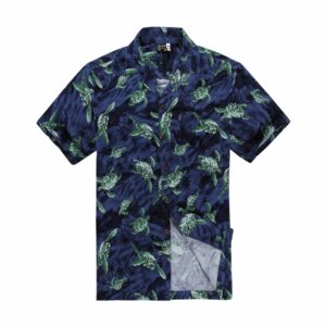 Turtle Black Awesome Design Hawaiian Shirt  - Thelegend59