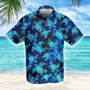 Turtle Blue Hawaiian Shirt  - Thelegend59