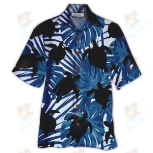 Turtle Blue Unique Design Unisex Hawaiian Shirt  - Thelegend59