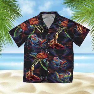 Turtle Colorful Amazing Design Hawaiian Shirt  - Thelegend59