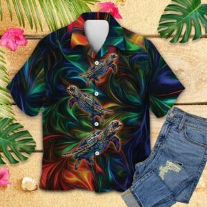 Turtle Colorful Best Design Hawaiian Shirt  - Thelegend59