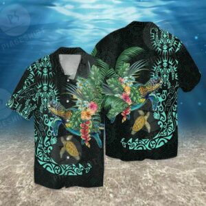 Turtle Colorful Unique Hawaiian Shirt Thawaiian Shirts  - Thelegend59