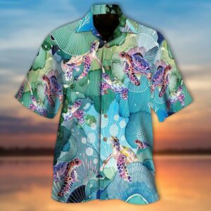Turtle Coral Hawaiian Shirt  - Thelegend59