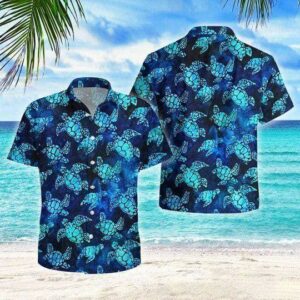 Turtle Hawaiian Colorful Nice Hawaiian Shirt  - Thelegend59
