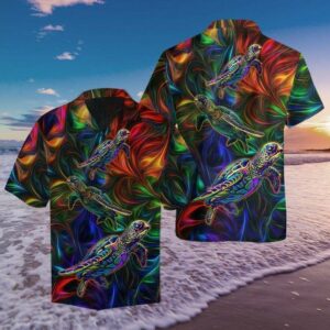 Turtle Multicolor Nice Design Hawaiian Shirt  - Thelegend59