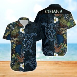 Turtle Ohana Hawaiian Shirt  - Thelegend59