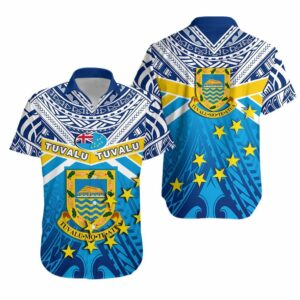 Tuvalu Rugby Hawaiian Shirt Flag  - Thelegend59