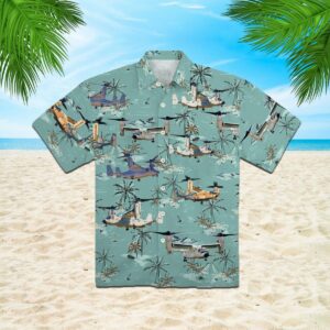 U.S. Navy Cmv-22B Osprey Hawaiian Shirt  - Thelegend59