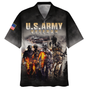 U.S.Army Veteran - Soldiers In War Hawaiian Shirt - For Men And Women - Kids  - Thelegend59