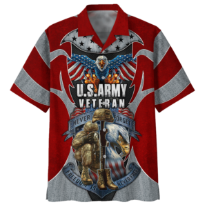 U.S.Army Veteran Never Forget Freedom Is Never Free Hawaiian Shirt - For Men And Women - Kids  - Thelegend59