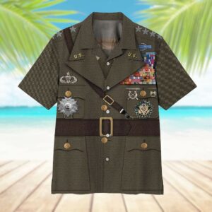 U.S Douglas Macarthur Suit Hawaiian Aloha Hawaiian Shirtss  - Thelegend59