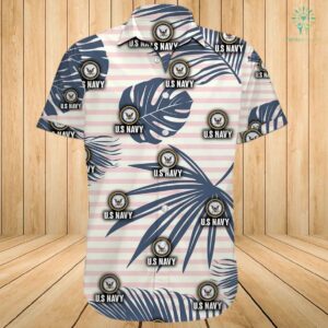 U.S Navy All Over Printed Hawaiian Shirt  - Thelegend59