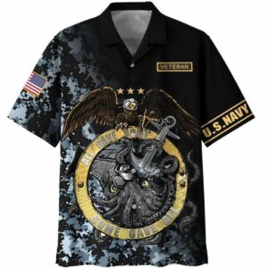 U.S Navy Octopus Cool Hawaiian Shirt  - Thelegend59