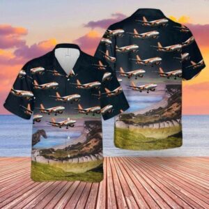 Uk Airlines Easyjet Airbus Hawaiian Shirts Or Beach Shorts  - Thelegend59
