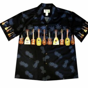 Ukulele Black Amazing Design Hawaiian Shirt  - Thelegend59