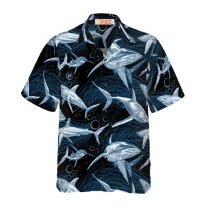 Under Water Shark Hawaiian Shirt - For Men And Women - Kids  - Thelegend59