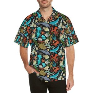 Underwater Animal Print Design Hawaiian Shirt  - Thelegend59