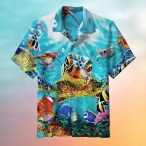 Underwater World Turtle Hawaiian Shirt  - Thelegend59