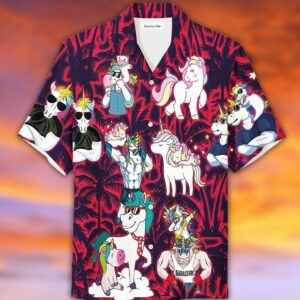 Unicorn Dadacorn Like Normal Dad But Much More Magical Hawaiian Shirt  - Thelegend59