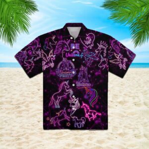 Unicorn Neon Party Hawaiian Shirt  - Thelegend59