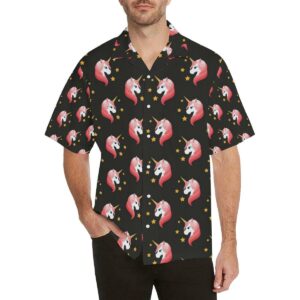 Unicorn Star Pattern Men'S All Over Print Hawaiian Shirt  - Thelegend59