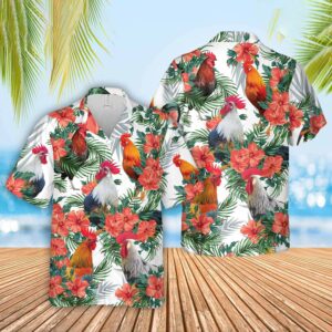 Unique Chicken Hawaiian Flowers Hawaiian Shirt - For Men And Women - Kids  - Thelegend59