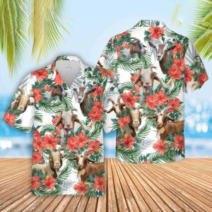 Unique Goat Hawaiian Flowers Hawaiian Shirt - For Men And Women - Kids  - Thelegend59