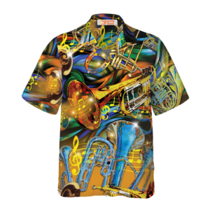 Unisex Saxophone Hawaiian Shirt - For Men And Women - Kids  - Thelegend59